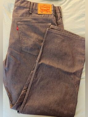 MENS Levi's 569  Relaxed Straight Jeans in Gray